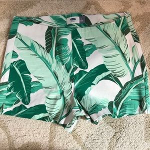 Palm leaf shorts